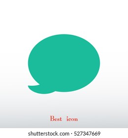 Speech bubble icon, vector best flat icon, EPS