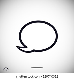 Speech bubble icon, vector best flat icon, EPS