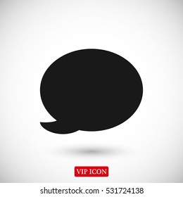 Speech bubble icon, vector best flat icon, EPS