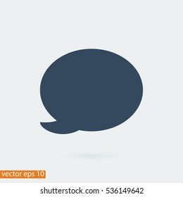 Speech bubble icon, vector best flat icon, EPS