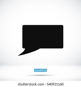 Speech bubble icon, vector best flat icon, EPS