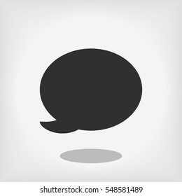Speech bubble icon, vector best flat icon, EPS