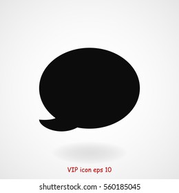 Speech bubble icon, vector best flat icon, EPS