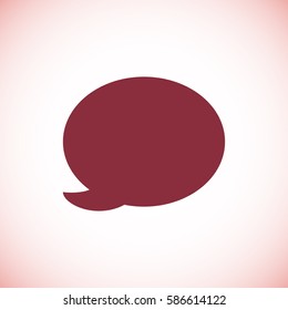 Speech bubble icon, vector best flat icon, EPS