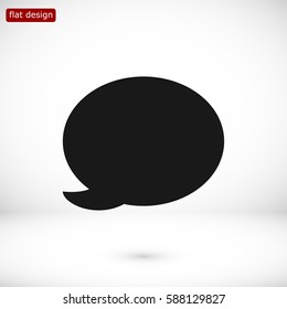 Speech bubble icon, vector best flat icon, EPS