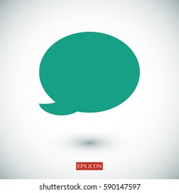 Speech bubble icon, vector best flat icon, EPS