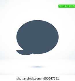 Speech bubble icon, vector best flat icon, EPS