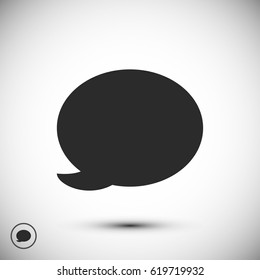 Speech bubble icon, vector best flat icon, EPS