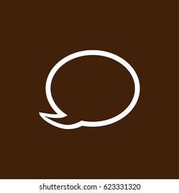 Speech bubble icon, vector best flat icon, EPS