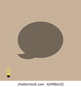 Speech bubble icon, vector best flat icon, EPS