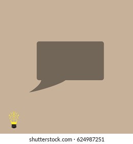 Speech bubble icon, vector best flat icon, EPS