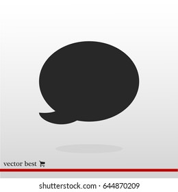 Speech bubble icon, vector best flat icon, EPS