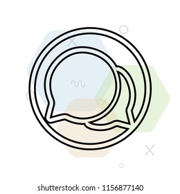 Speech bubble icon vector can be used as png, Speech bubble