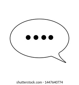 Speech Bubble Icon Vector. Chat sign icon - Vector