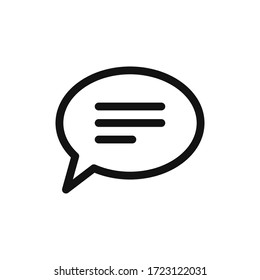 Speech Bubble Icon Vector. Chat Sign