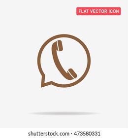 Speech bubble icon. Vector concept illustration for design.