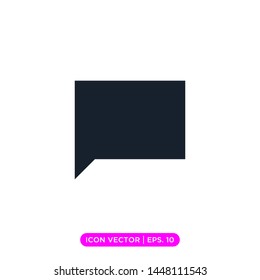 speech bubble icon vector design template