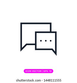 speech bubble icon vector design template