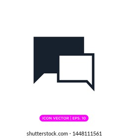 speech bubble icon vector design template