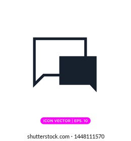 speech bubble icon vector design template