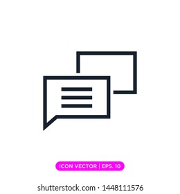 speech bubble icon vector design template