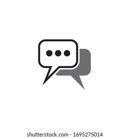 Speech bubble icon vector design