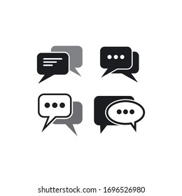 Speech bubble icon vector design