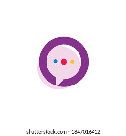 Speech bubble icon vector design