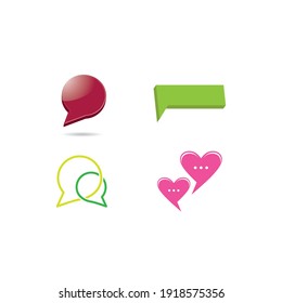 Speech bubble icon vector design