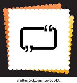 Speech Bubble  icon. Vector design.