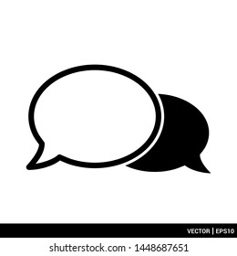 Speech bubble icon vector flat illustration. EPS 10  