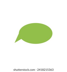 Speech bubble icon vector flat design template