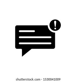 speech bubble Icon Vector Illustration Logo Template