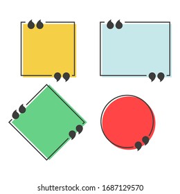 Speech bubble icon. Vector illustration in flat design