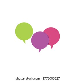 Speech Bubble Icon Vector Illustration Logo Template