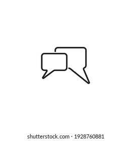 Speech bubble icon vector illustration logo design.