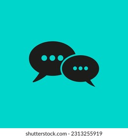 Speech bubble icon. Vector illustration. Stock picture.