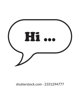 Speech bubble icon vector illustration symbol design