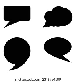 Speech bubble icon vector illustration symbol design