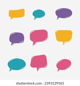 Speech bubble icon vector illustration