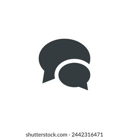 Speech bubble icon, vector illustration