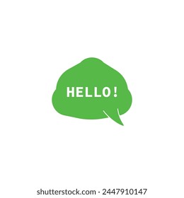 Speech bubble icon vector illustration