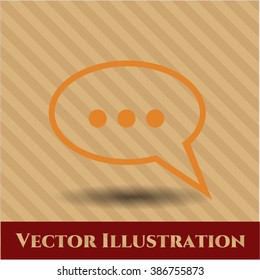Ilustración vectorial de icono de burbuja de voz