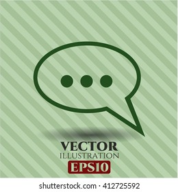 Ilustración vectorial de icono de burbuja de voz