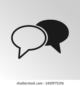 Speech bubble icon, vector image