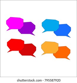 speech bubble icon vector. modern design