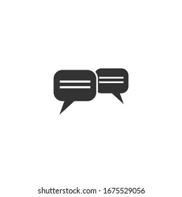 speech bubble Icon vector sign isolated for graphic and web design. speech bubble symbol template color editable on white background.