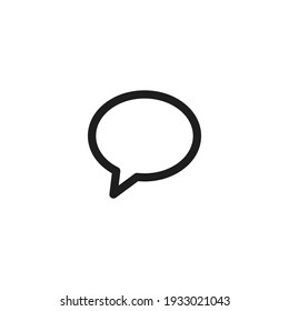 Speech Bubble Icon Vector. Simple Bubble Sign