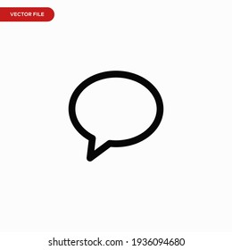 Speech Bubble Icon Vector. Simple Bubble Sign