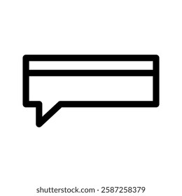Speech Bubble Icon Vector Symbol Design Illustration